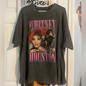 Whitney Houston Tour Vintage Graphic Tee